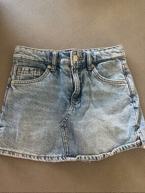 Zara Light Blue Denim Skort